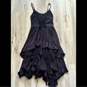 Widow Dolls Kill Black Corset Fairy Hem Dress